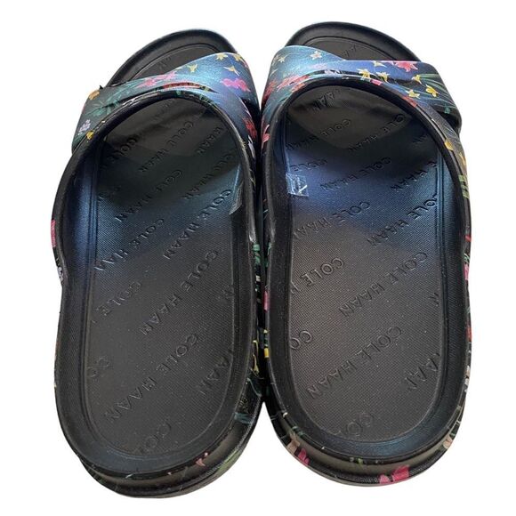 COLE HAAN Findra Evening Floral Print Pool Slide Sandals NEW 7 - Picture 5 of 6